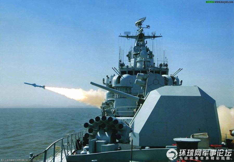 震撼!我海军各类型导弹发射猛图