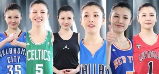 组图:央视女神刘语熙打破穿球衣魔咒 勇士献绝杀