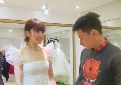 高清组图:郜林明日迎娶亚洲小姐 新娘婚纱提前